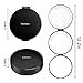 butyface Rechargeable Lighted Travel Makeup Mirror, 1X, 5X and 10X Magnifying Mirror with Lights, Tri-fold Compact Vanity Mirrors Folding Travel Mirror with LED Lights