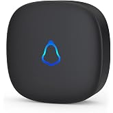 SECRUI Wireless Doorbell Receiver, Compatible with SECRUI Doorbell | Add-On Plug-In 1000 Feet Range with 58 Chimes, Black