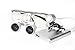 Zorvo 3.5X 420mm Dental Surgical Medical Binocular Loupes + LED Head Light Lamp + Carry Bag (Silver)