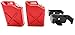 1/10 RC Rock Crawler Scale Red Jerry Gas Can Jug W/Brackets - 2 Pack - Apex RC Products #4052