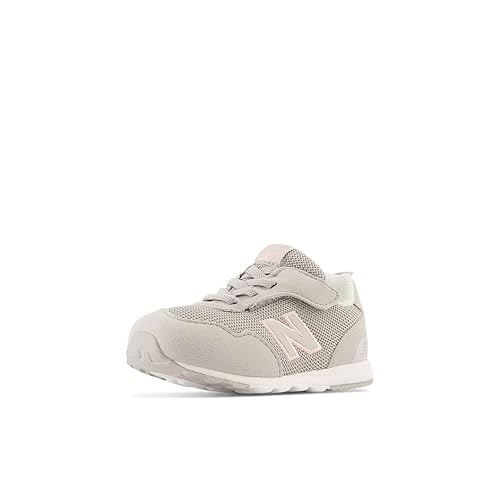 New Balance Kid's 515 V1 New-b Hook and Loop Sneaker, Rain Cloud/Pink Haze, 5.5 X-Wide Toddler