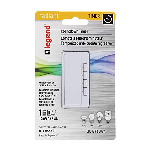 Programmable Wall Timer Switch Neutral Required Legrand Radiant Digital ...