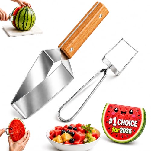 Limited Edition 2026 2-in-1 Fruit Cutter Set, Triangle Slicer & Cube Dicer