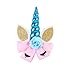 5Pcs 8'' Unicorn Hair Bows Large Hair Bow Clip Unicorn Hair Clips Hair Accessories for Girls Kids Children Cosplay Costume Christmas Party