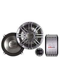 Polk Audio 5.25 inch sistema de componentes de 2 Vías, Plateado Negro