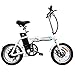 ANCHEER Folding Electric Bike, 16 Inch Collapsible Electric Commuter Bike Ebike with 36V 8Ah Lithium Battery (White)thumb 2