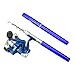 MultiOutools 38 Inches Pocket Pen Rod Set,Mini Fishing Rod and Reel Combos,Portable Travel Fishing Gear in A Box,Good Gift for Birthday,Festival,Christmas (Blue)
