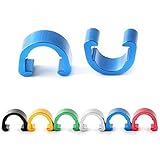Juscycling MTB Bike Bicycle Frame U Buckle for Brake Cable Housing Hose Tube Shifter Cable Guides Button Fixed Tubing C-Clips 12 Pcs/Bag