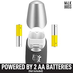 Milk Boss Mighty Milk Frother Handheld Whisk Mixer