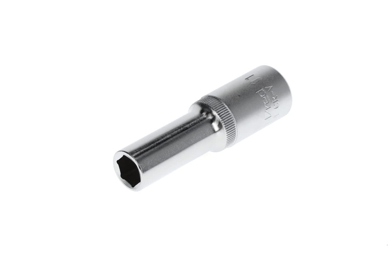 GEDORE red Long socket, 1/2" 12.5 mm drive, hexagonal, 11 mm AF, Tool, R61001114, Steel