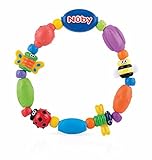 Nuby Bug-A-Loop Teether, Colors May Vary