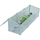 Outsunny 71” Aluminum Vented Cold Frame Greenhouse - Silver/Transparent