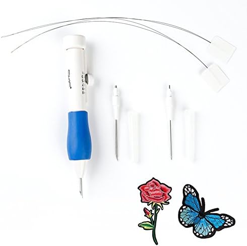 Safty Plastic Pins Needle Punch Embroidery 6Pcs/Set Hot Pratical ABS Plastic DIY Crafts Magic Embroidery Pen Set DIY 1.3mm 1.6mm 2.2mm Punch Needle Sewing Accessories