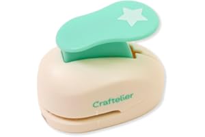 Craftelier - 5/8 Inch Star Hole Punch with Lever Press – Star Hole Puncher for Paper Crafts | Punch for Scrapbooking, DIY Cards & Journals | Hole Punch Shapes for Paper & Cardstock.