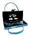 Asian Silk Brocade Style Eyeglass Case Mini Handbag Design Interior Mirror Blue
