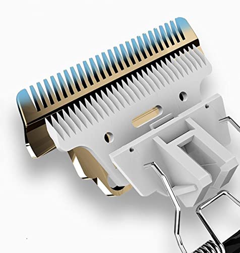 Super Quiet Cordless Battery Electric Hair Cutting Machine Rechargeable Hair Clipper Trimmer Home Barber Clippers Set (Gold)