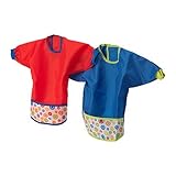KLADD PRICKAR Bib, assorted sets of red and blue - pack of 2