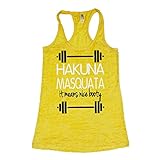 She Squats Clothing Hakuna Masquata Burnout Gym Tank Top