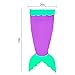 BATTOP Mermaid Tail Super Soft Blanket Crystal Velvet Lovely Gift for kids (Child, Purple)