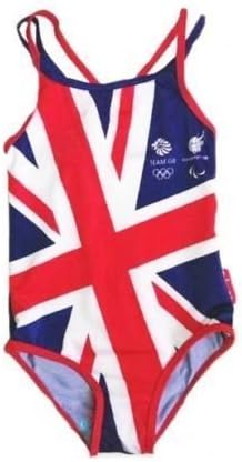 Girls Official Team GB Olympic Great Britain Summer Swimming Costume Years 1-5