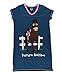 Lazy One Pasture Bedtime V-Neck Nightshirts for Women, Animal Designs (L/XL)