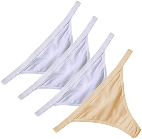 Zerolove Womens Cotton Panty Large Waistband Tanga Low Rise G-String Breathable Underwear