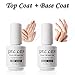Gellen UV LED Soak Off Gel Nail Polish Kit 6 Colors Collection, Top Coat Base Coat 8ml Bottle