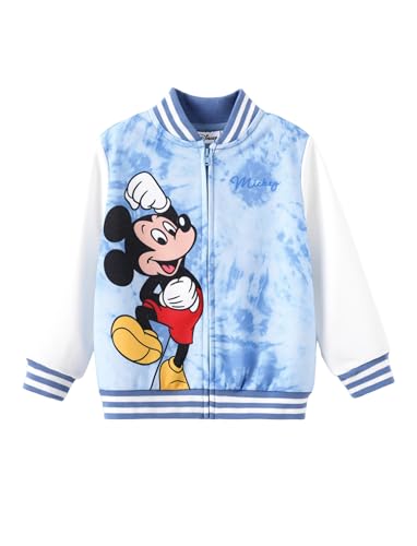 Disney Minnie Mickey Stitch Princess Frozen Elsa Jacket Lightweight Zip up Fall Clothes Classic Sweatshirt 2-14 Years
