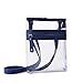 Small Clear Cross-body Messenger Bag - Multi Pocket - Long Adjustable Strap - NFL Stadium Approved