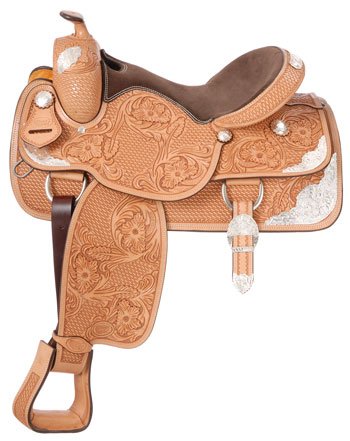 Silver Royal Challenger Silver Show Saddle 16in Li