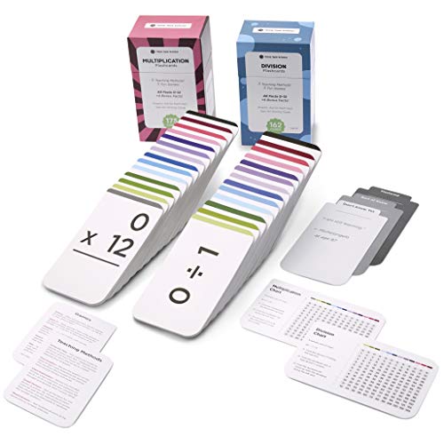 Think Tank Scholar 335 Multiplication and Division Flash Cards | All Facts 0-12 | Best for Kids in 3rd, 4th, 5th & 6th Grade