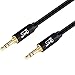 SHD Aux Cable, 3.5mm Audio Cable Aux for Car Auxiliary Audio Stereo Cable 3.5mm Cord Premium Sound Dual Shielded with Gold Plated Connectors-10Feet