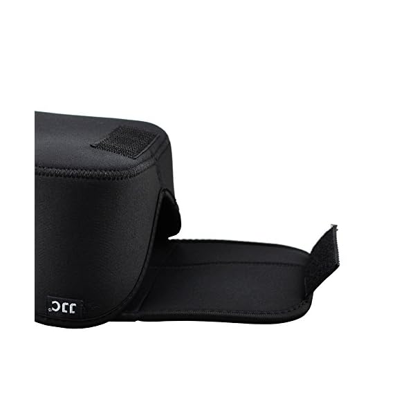 JJC DSLR Kameratasche SLR Spiegelreflex Kamera-Schutzhülle mit Neopren Schutz für Canon EOS 77D 80D 760D 750D 700D 60D Nikon D7500 7200 D7100 D5600 D5500 D5300 mit Objektiv (bis zu 148 x 113 x 188mm) – Bild 7