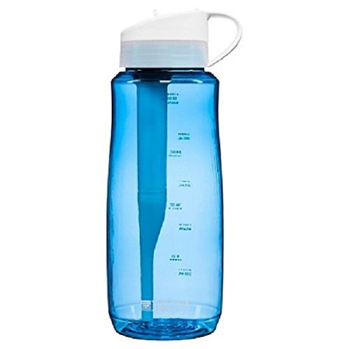 Brita Filtered Water Bottle , Hard Sided, BPA Free, Blue, 34