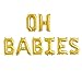 Oh Babies Balloons Twins Baby Shower Banner Party Supplies Decorations Gender Reveal