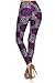 Leggings Depot High Waisted Floral & Space Print Leggings for Women-Full Length-R597, Purple Elegance, One Size