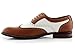 Ferro Aldo Arthur MFA139001D Mens Wingtip Two Tone Oxford Black and White Spectator Dress Shoes