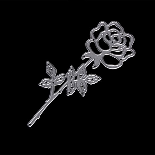ZbFwmx Romantic Rose Cutting Dies Stencils DIY Scrapbook Album Paper Card Embossing Craft