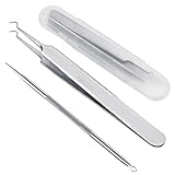 Blackhead Remover， Comedone Blackhead Extractor Tweezers Acne Removal kit by Aignis