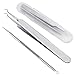 Blackhead Remover， Comedone Blackhead Extractor Tweezers Acne Removal kit by Aignis