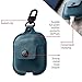Twelve South AirSnap | Leather Protective Case/Cover with Loss Prevention Clip for AirPods & Wireless Charging Case for AirPods, Deep Teal