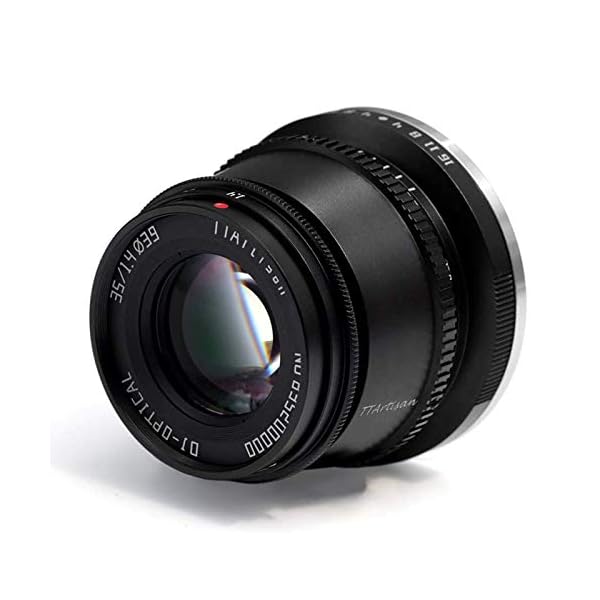 TTArtisan 35mm F1.4 Objektiv APS-C MF Kameraobjektiv kompatibel mit FX Mount Kameras X-A1 X-A10 X-M1 X-M2 X-H1 X-T20 X-T3 X-T4 X -T100 X-T200 X-T30 X-PR01 XS10 und mehr.(schwarz)