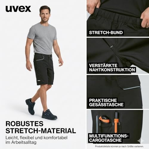 Uvex Tune-up Light Men's Work Shorts - Lightweight 2-Way Stretch - Bermuda Shorts