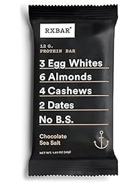 RXBAR Whole Food Protein Bar, Chocolate Sea Salt, 1.83 Ounce (Pack of 12)