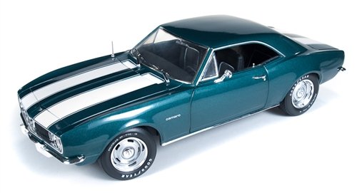 1967 Chevrolet Camaro Z/28 Tahoe Turquoise 1/18 Limited to 256pc Worldwide by Autoworld SCM017