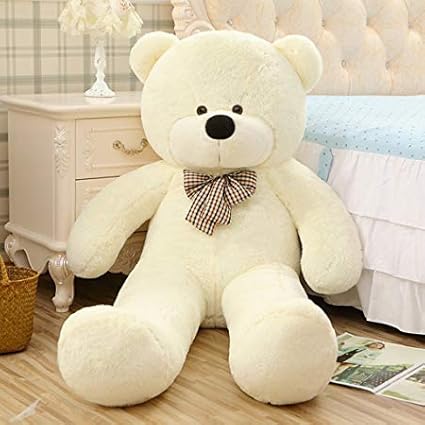 white teddy bear amazon