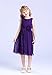 Bow Dream Junior Bridesmaids Little Girls Elegant Ruffle Chiffon Summer Flowers Girls Dresses