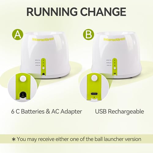 ALL FOR PAWS Automatic Dog Ball Launcher, Interactive Fetch Toy for Small to Medium Dogs, Pet Thrower Machine for Indoor & Outdoor Play, 3 Pcs 2-Inch Balls Included