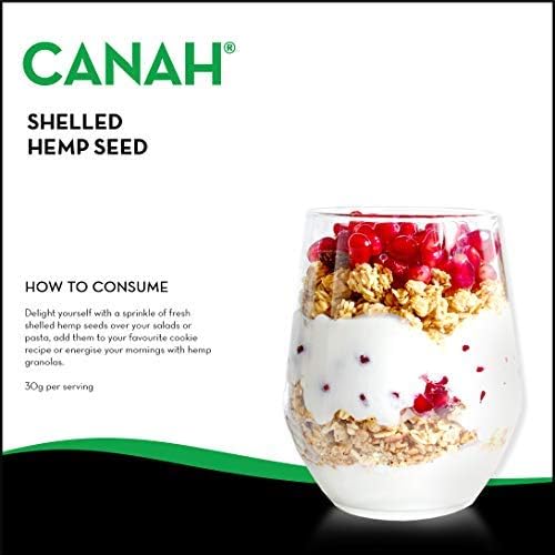 Canah® Natural Hemp Seed Raw Shelled (Hulled) Hearts 1000 g, Vegan, High in Protein, Fiber, Omega 3 & Omega 6 - Image 5