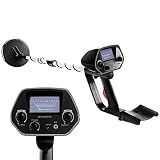 Goplus Waterproof Metal Detector, Metal Finder Deep Sensitive Search Gold Digger Hunter 6.5" MD-4030 Underground Search Coil for Treasure Hunting Beginners